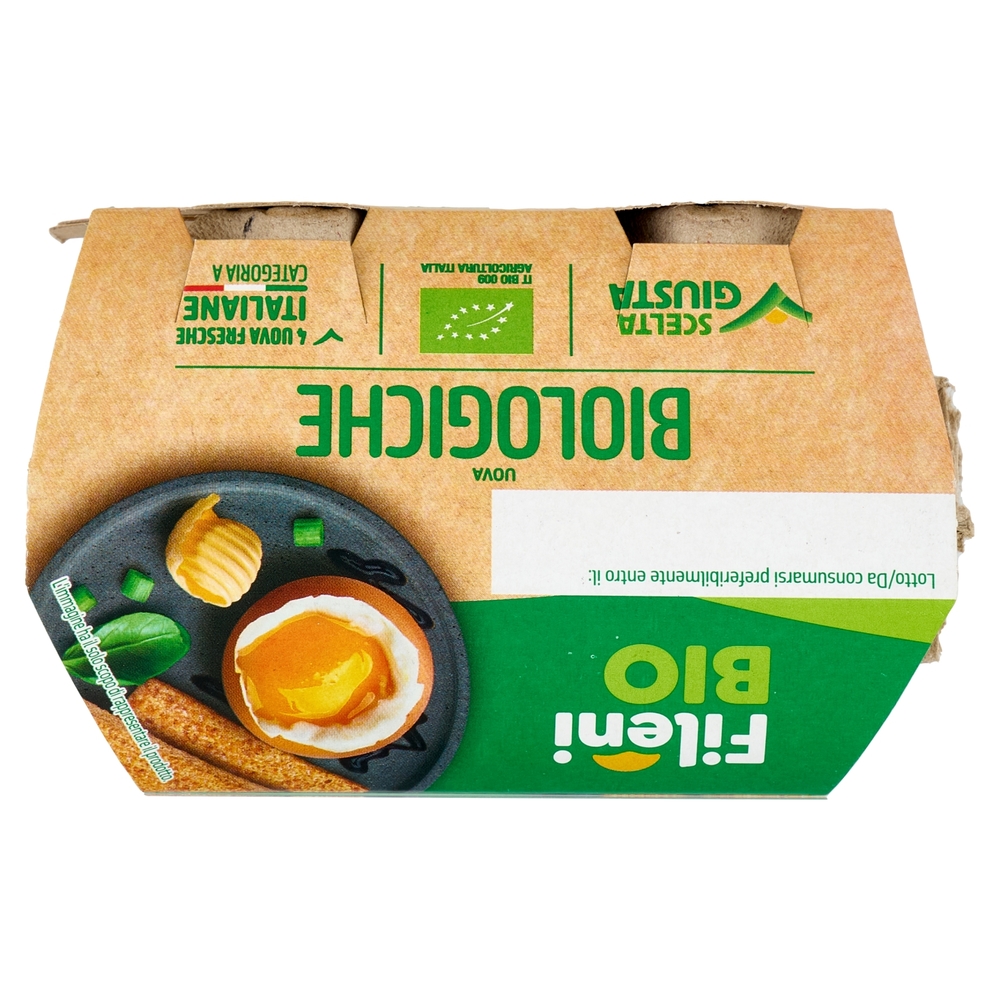 Fileni 4 Uova Fresche Italiane Biologiche 230 g